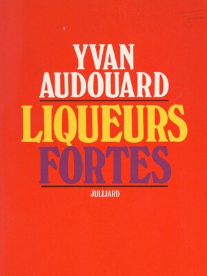 cover image of Liqueurs fortes